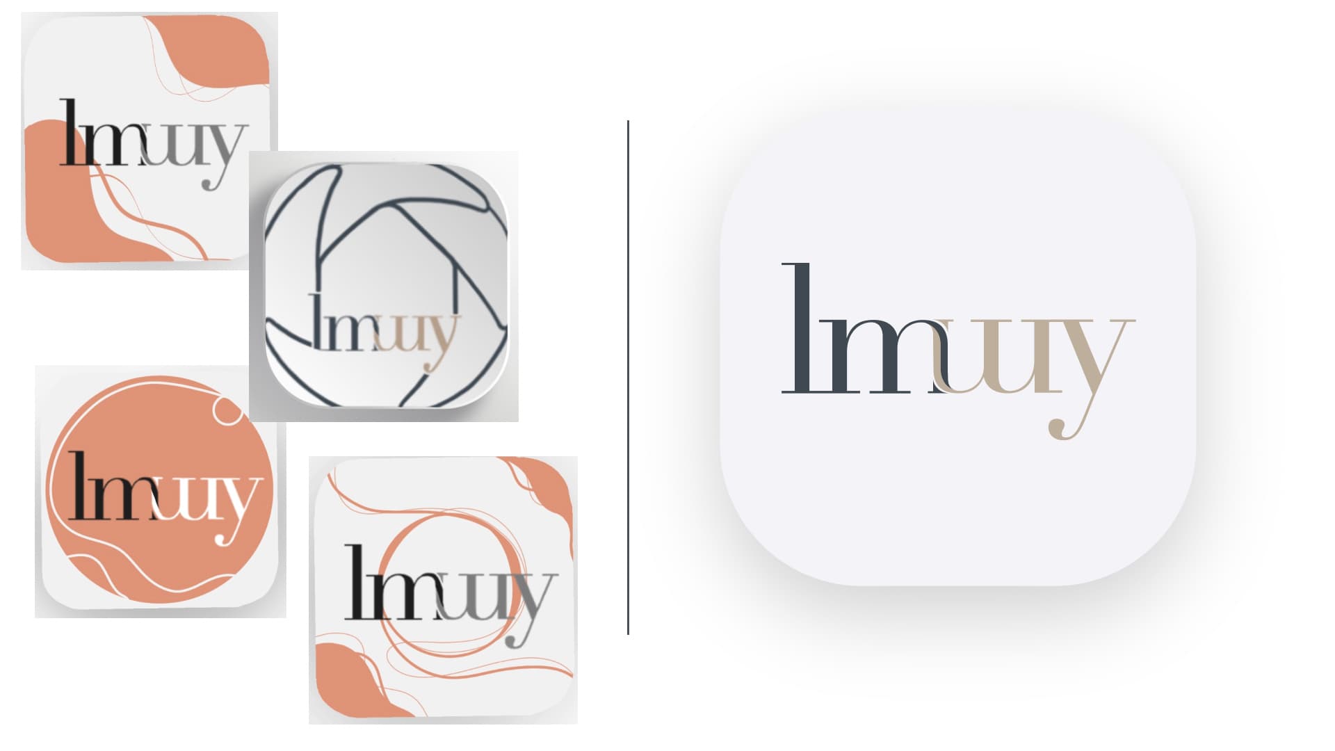 Das finale LMWY-Buchstabenlogo als App-Icon