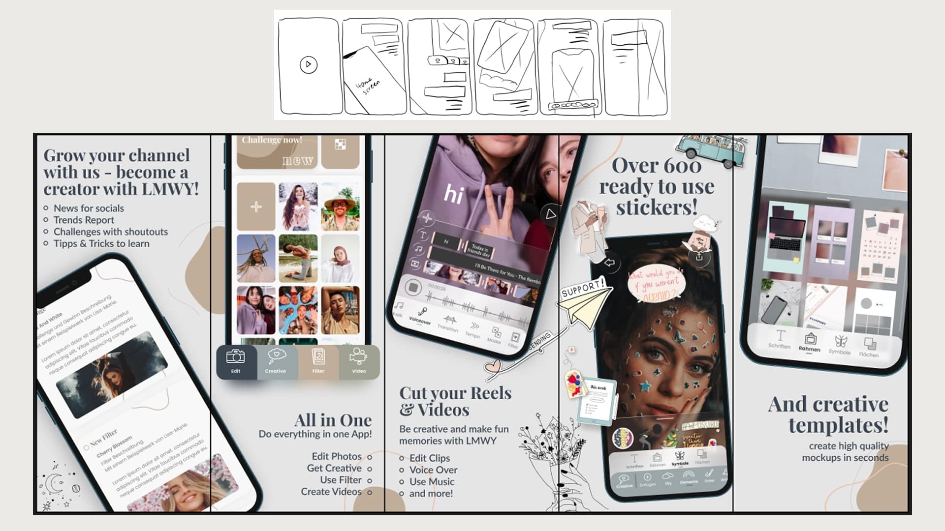 App-Store-Darstellung der LMWY-App mit der finalen Designsprache