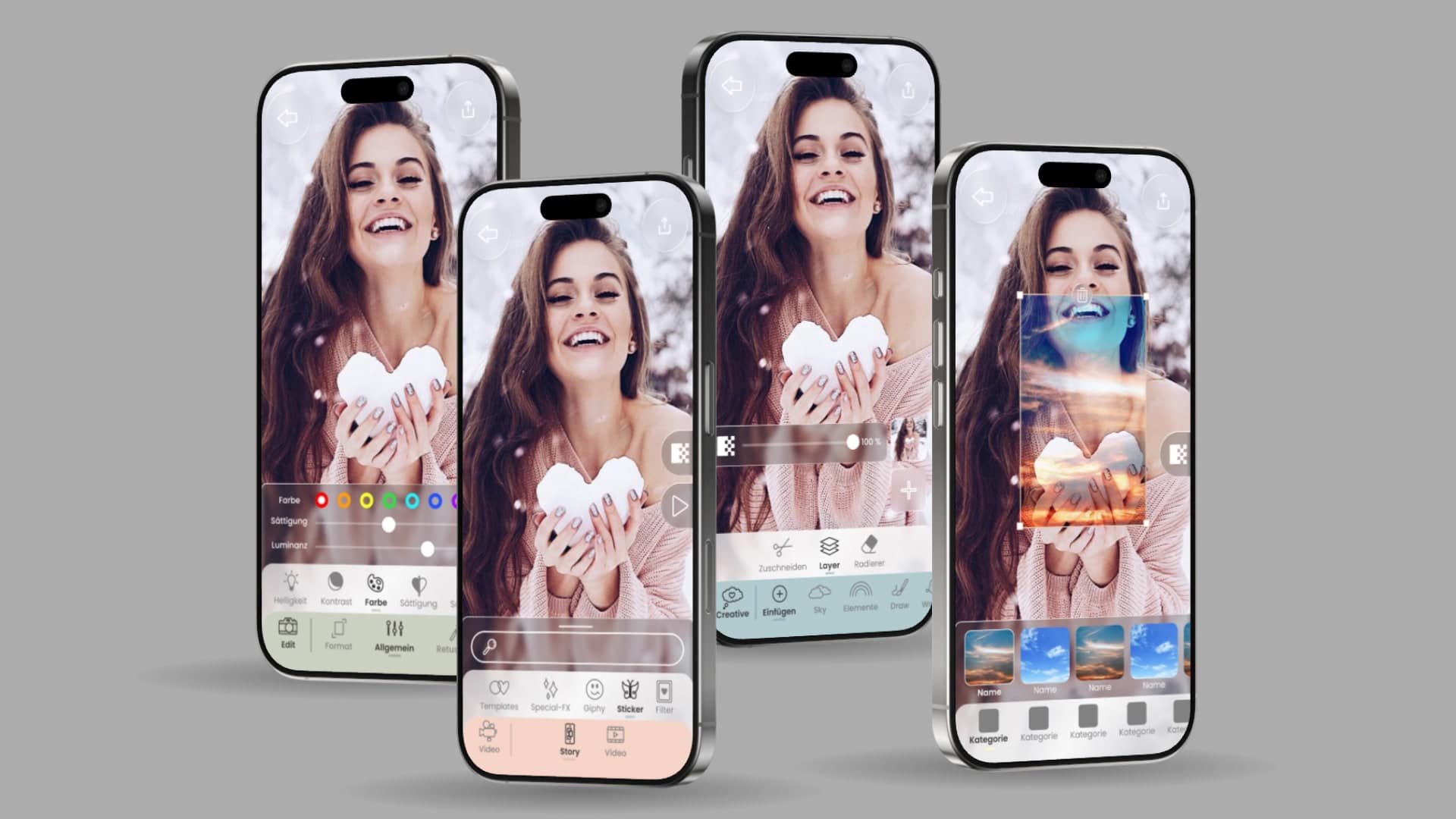 Weitere finale Screens der LMWY-App