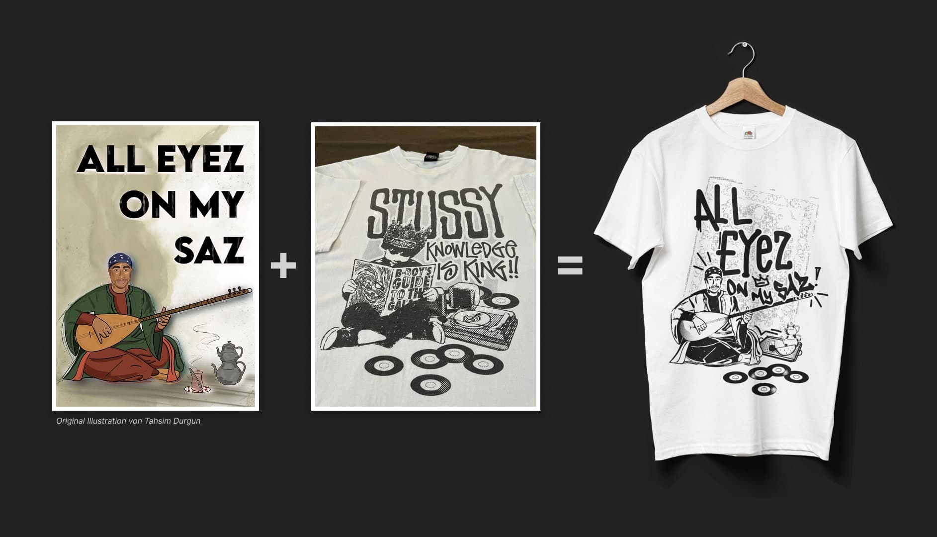 Illustriertes Motiv der Merch-Kollektion